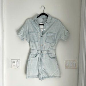 NWT Zara Denim Romper